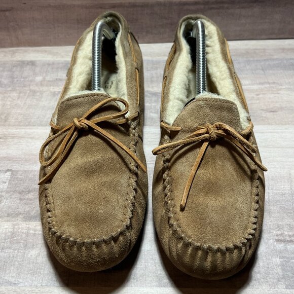 UGG Dakota Slip on Mocassin Suede Light Tan Women's Size 11 - Picture 2 of 10